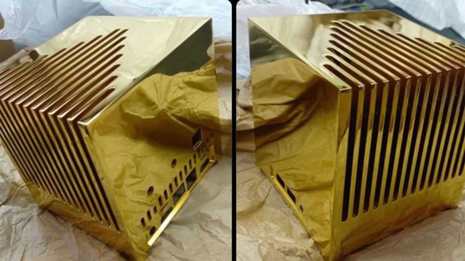 Kubb Fanless Gold Mini PC fiyatı 1,7 milyon dolar, ağırlığı 13 kg