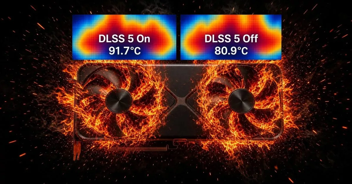 RTX 5090 DLSS 5 testinde aşırı ısınma ve güç tüketimiyle görüldü