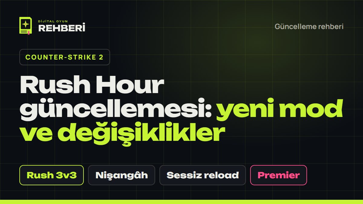 Counter-Strike 2 Rush Hour güncellemesi: yeni Rush modu, nişangâh ve Premier değişiklikleri